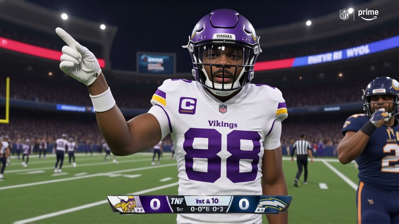 Wentz connects with Jefferson, but Vikings fall 20‑17 to Chargers